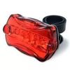 Luz trasera de bicicleta 5 LED luz trasera de mariposa luz de hombro luz de advertencia para bicicleta de montaña luz delantera de bicicleta