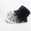 Chapéu de Balde Estampado Floral Dupla Face para Homens e Mulheres, Chapéu com Proteção Solar e Sombra, Chapéu Bacia da Moda para Exterior, Versátil para Primavera e Verão