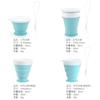 Nuevo juego de tazas plegables de silicona, taza de agua para exteriores para estudiantes, práctica taza de café, taza de plástico para el hogar, regalo