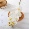 Flores Artificiais Phalaenopsis de Alta Qualidade com Toque Real Conjunto de Flores Artificiais Decoração para Hotel Quarto Decoração com Flores Ornamentos Flores Secas