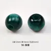 Atacado do fabricante de contas peroladas de resina com furo grande, largura 14MM*altura 12MM*diâmetro do furo 5MM, contas redondas de furo único para acessórios de vestuário