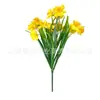 Flor artificial de narciso artificial transfronteiriça flor de narciso única acessórios macios para casa DIY sala de estar ornamentos de flor de bonsai