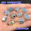 S999 Plata de Pie Azul Quemado Pegamento de Gota Cuentas Cubo Nafu Separador Cuerda de Mano Tejida Pulsera Collar Accesorios Hechos a Mano DIY