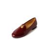 Hermosos mocasines de piel de cabra francesa con camelia tridimensional, primavera 2024, planos, punta redonda, zapatos de cuero genuino, talla grande 41