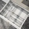 Caja de Almacenamiento para Cajón para Utensilios de Cocina, Cubiertos y Vajilla, con Compartimentos para Organización, Caja de Almacenamiento Retráctil Integrada en Gabinete Extensible