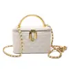 Bolso de Hombro Único para Mujer, Bolso con Patrón de Rombo, Bolso de Mano con Cadena Bordada, Bolso Cruzado de Moda Versátil de Nicho para Hombro Único para Mujer