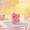 Novo Chaveiro de Corrente de Contas com Alfabeto Inglês de 26 Letras de Pelúcia Fofo Pingente Colorido Dopamina Decoração de Bolsa Infantil