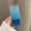 9 Corda de Cabelo Linha Telefônica Combinada Celebridade da Internet Transparente Gradiente Estilo Fresco Corda de Cabelo Coreia do Sul Elástico Anel de Cabelo Ins