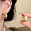 Pendientes Retro Estilo Coreano para Mujer, Diseño Hueco de Nariz, Estilo Geométrico de Moda, Clips para Orejas Sencillos, Pendientes de Personalidad Hip-Hop Europeos y Americanos, Modernos