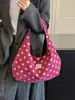 Bolso de Lunares Estilo Coreano para Mujer 2026 Nuevo Gran Capacidad Bolso de Hombro Versátil Bolso Tote para el Trabajo Bolso Casual para Mujer