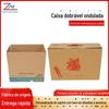Caixa de papelão com tampa céu e terra para impressão em Pequim caixa de papelão ondulado dobrável caixa de presente bandeja de papelão ondulado quadro branco tampa com fecho atacado
