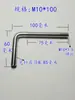 Tornillo en Forma de 7 Extendido Acero Inoxidable 304 Gancho Tornillo en Forma de L Perno de Anclaje en Forma de 7 5M6M8M10M12