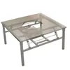 Mesa Plegable para Olla Caliente de Acero Inoxidable con Estufa de Casete para Uso Comercial al Aire Libre, Adecuada para Puestos, Plancha, Cocina de Inducción y Mesa de Barbacoa
