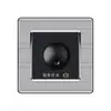 Enchufe de pared tipo 86 para interruptor transfronterizo, enchufe de múltiples orificios de una sola apertura, enchufe de interruptor de aire acondicionado de acero inoxidable