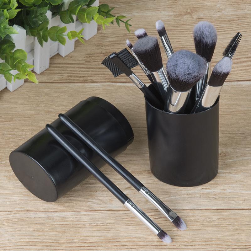 12pcs Black Makeup Brushes Set