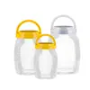 Procesamiento Personalizado Botella Transparente Sellada para Alimentos Portátil para el Hogar Boca Ancha Botella de Plástico Resistente a Altas Temperaturas Empaque Espesado Tarro para Alimentos