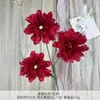 Ramo de Flores Artificiales de Peonía e Hibisco, Flores de Seda Hechas a Mano para Decoración de Bodas y Arreglos de Paisaje