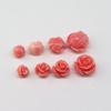Pulsera de Cuentas Espaciadoras de Flor Rosa Prensada de Concha Rosa Nube Trasera DIY Pulsera Trenzada Llavero Accesorios de Joyería Tendencia Nacional Fresca