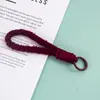 Lanyard de Felpa de Color Sólido para Teléfono Móvil Cuerda Corta para Muñeca Multicolor Llavero Creativo Cuerda Anti-Pérdida Lanyard para Funda de Teléfono Móvil Venta al por Mayor