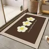 2026 Tejido de Tecnología Fresca Alfombra Suave para Piso Alfombra Baño Tocador Entrada Absorbente de Agua Antideslizante Felpudo