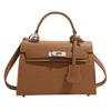 Bolsa pequena feminina de alta qualidade, nova moda popular de 2025, bolsa portátil Kelly, bolsa transversal de ombro popular na Internet
