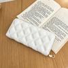 Puntada de Rombo Simple Color Sólido Tendencia de Moda PU Cartera de Mano para Mujer Elegante Charol Cara Brillante Bolso Pequeño