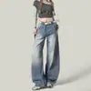 Jeans de Moda para Mujer Estilo Hong Kong Primavera/Verano 2026 Nuevos con Estampado de Letras Hip-Hop Ins Moda Estilo High Street Pantalones Largos Geniales