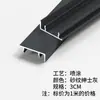 Zoclo de Aleación de Aluminio con Acabado Madera, 6cm, 8cm, 10cm; Rodapié Metálico de Acero Inoxidable, 12cm