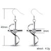 Aliexpress Wish Export Nuevos Pendientes Geométricos Populares Europeos y Americanos Pendientes Largos de Circonita Venta al por Mayor
