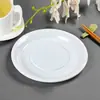 Plato de plástico desechable de 7 pulgadas 8 pulgadas flor de trompeta Plato ovalado redondo plato ovalado plato cuadrado plato de cena plato al por mayor