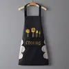 Delantal para el hogar para cocinar, delantal de cocina, impermeable y a prueba de aceite, con función para secar las manos y bolsillos, adecuado para cocinar, tareas del hogar y trabajo en restaurantes