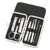 Estuche de Cuero Set de Belleza y Manicura de 8 Piezas para Eliminar Piel Muerta y Pedicura Set de Tijeras para Uñas Regalo Combinación Set de Cortauñas