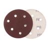 Lixa Vermelha 5 Polegadas 6 Furos 125mm Lixa Vermelha Disco de Lixa com Base de Veludo Lixa Flocked Autoadesiva Lixa para Madeira Lixa de Lixar