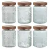 Amazon Frasco de Vidrio Transparente Sellado Frasco de Almacenamiento Frutas Secas Cereales Frasco para Té Café Frasco Sellado