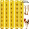 Conjunto de 100 Anéis de Identificação para Patas de Galinha em 4 Cores Ajustáveis ​​- Numerados e Coloridos - para Identificação de Aves, Patos e Gansos - com Clipe - Ideais para Galinhas, Patos e Gansos (Vermelho, laranja, verde e amarelo)