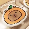 Almofada de Inverno Capivara Imitação de Caxemira Banquinho de Dormitório Almofada Espessa para Mesa e Cadeira Almofada Especial para Varanda