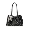 La popular bolsa de mano dulce de este año para mujer, nuevo artículo de verano 2026, bolso de hombro único con lazo de lunares, bolso de axila de moda