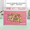 Ímãs de geladeira Rizhao com fontes metálicas, lembranças de viagem, produtos culturais e criativos da moda, presentes no atacado