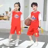 Traje Deportivo para Niños Delgado Mediano y Grande Secado Rápido Manga Corta Pantalones Cortos Conjunto de Dos Piezas Ropa de Verano para Niños Camiseta para Niñas Moderna