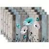 Manteles Individuales de Verano Transfronterizos, Manteles para Fiesta de Vacaciones con Temática Oceánica, Decoración para Fotografía de Restaurante, Montaje de Escena, Posavasos