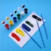 Marcador Acrílico de 12 Cores Pigmento de Pintura Grafite Material DIY Artesanato Infantil Pintura Criativa Básica em Cores