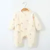 Traje de mariposa para recién nacido, algodón puro, sin costuras, clase A, 0-6 meses, mameluco para bebé, estilo cuatro estaciones, mameluco para bebé recién nacido, traje para gatear