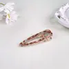 Presilha Versátil de Acetato para Franja para Meninas com Acabamento de Luxo, Presilha Bico de Pato, Presilha Lateral Quadrada Vazada, Presilha de Cabelo Bb Clip