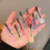 Grampos de Cabelo Sem Costura para Mulheres, Presilhas Laterais em Formato de Gato, Acessórios de Cabelo de Celebridade da Internet Coreana, Pequenas Presilhas Laterais para Franja, Grampos para Cabelo Liso, Presilhas Bico de Pato