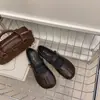 Zapatos de Mujer de Cuero Sintético Cómodos para Primavera/Otoño Zapatos Individuales de Correa Única Tacón Grueso Estilo Suave Punta Redonda Zapatos Mary Jane Boca Baja Franceses Versátiles