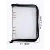 Libro de almacenamiento con cremallera de hojas sueltas para joyería, pendientes, collar, pulsera, 80 compartimentos, a prueba de polvo, oxidación, bolsa de joyería de PVC transparente, transfronterizo