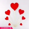 Bandera de Amor Estrellas Felices con Purpurina Día de San Valentín Hermosa Romántica Propuesta Decoración para Pastel de Cumpleaños Tarjeta