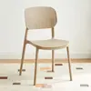 Silla de plástico, estilo restaurante nórdico, silla con respaldo engrosado, adecuada para mesas de comedor en casa y uso comercial, simple y moderna, lujo ligero