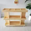 Mesa de Arte Móvel para Jardim de Infância Sala de Aula de Artes Armário de Armazenamento de Papel de Desenho em Madeira Maciça Estúdio de Educação Infantil Rack Organizador Armário de Artes