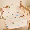 Funda impermeable pequeña de algodón para colchón de bebés, Protector impermeable de algodón puro para orina de lactantes, Cubierta impermeable para cama infantil, Protector de colchón lavable a máquina